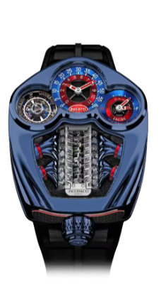Review Jacob & Co Bugatti Tourbillon TITANIUM & BLUE PVD BU300.22.AA.AA.B Replica watch